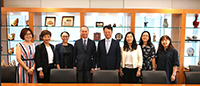 Group photo of CUHK members and delegates from the Tsinghua University